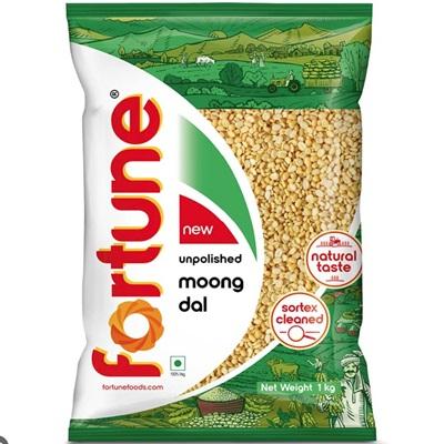 Fortune Mung Dal 1kg (Moong Dal Unpolished)